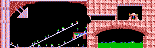 Overview: Lemmings, Amiga, Mayhem, 19 - Time to get up!